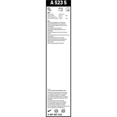 Bosch Scheibenwischer Aerotwin A523S 3397007523