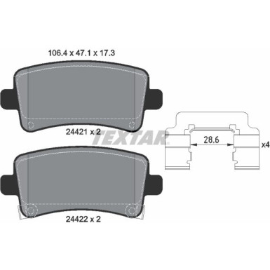 Bremsbelagsatz Opel T. Insignia 08- 2.0Cdti/Turbo Q+ 2442102