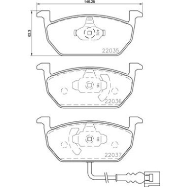 BREMBO Bremsklötze VA AUDI,SEAT,SKODA,VW PRIME LINE P 85 137 BREMBO Bremsklötze VA AUDI,SEAT,SKODA,VW PRIME LINE P 85 137