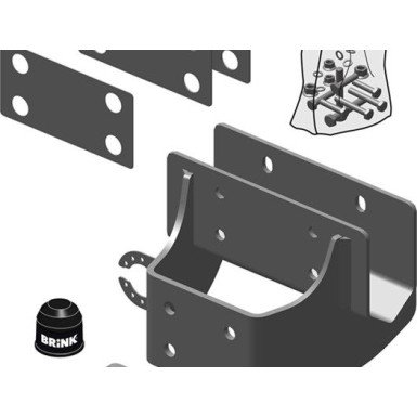 Thule Spanngurthalter mit 400 cm Spanngurt 522100