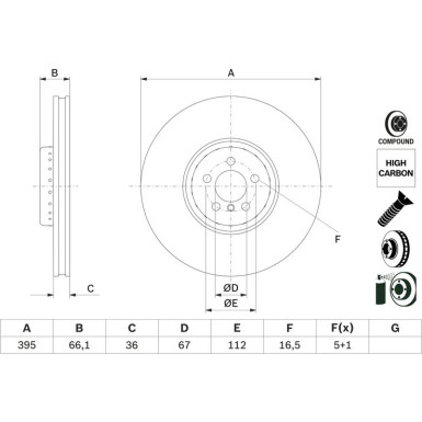 Bremsscheibe VA 0 986 479 H13 Bremsscheibe VA 0 986 479 H13