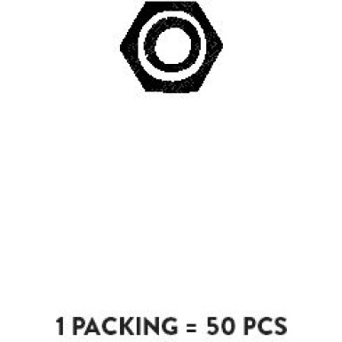 Bosch Automotive Nuss 258-328 1 PACK 50 PCS
