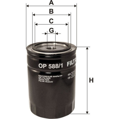 FILTRON Ölfilter OP 588/1