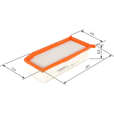 Luftfilter DACIA,RENAULT,SAMSUNGMOTORINC F 026 400 343