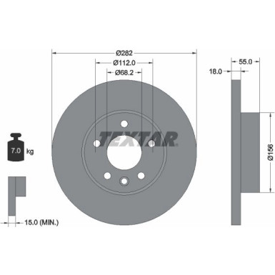 Bremsscheibe Vw P. T4 96 PRO 92083703