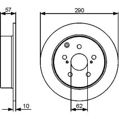 Bremsscheibe HA 0 986 479 448 Bremsscheibe HA 0 986 479 448