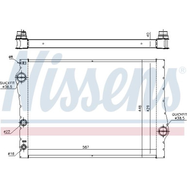 Wasserkühler PKW BMW X5 (E70) (07-) FIRST FIT 60823