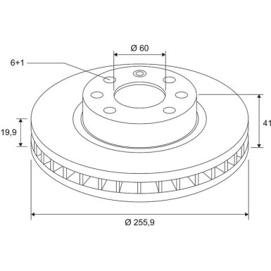 VALEO Bremsscheibe 186282