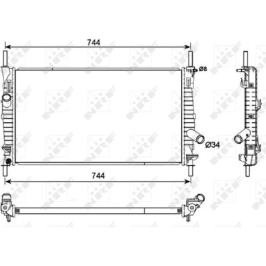Kühler, Motorkühlung NRF53111 Kühler, Motorkühlung NRF53111
