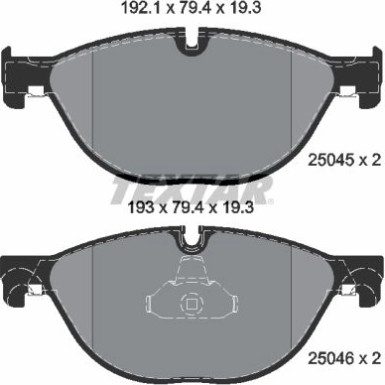 Bremsbelagsatz Bmw P. F01/F02/F10 525-550 2504501 Bremsbelagsatz Bmw P. F01/F02/F10 525-550 2504501