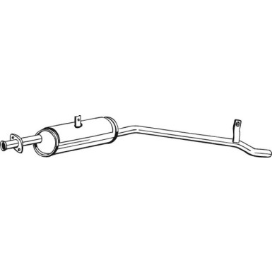 Bosch Automotive Auspuffschalldämpfer 279-017 Bosch Automotive Auspuffschalldämpfer 279-017