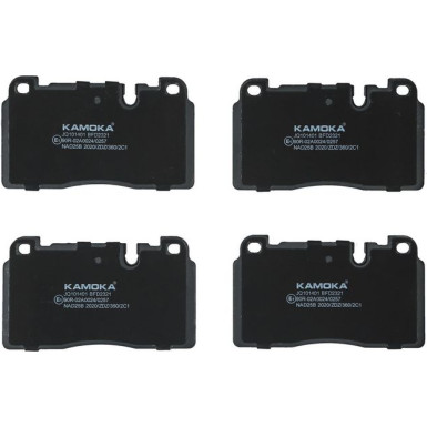 KAMOKA Bremsbelagsatz, Scheibenbremse JQ101401