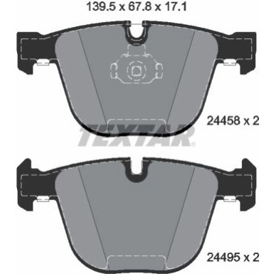 Bremsbelagsatz Bmw P. E70/E71 X5/X6 M Version 2445801