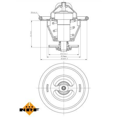 Thermostat, Kühlmittel 725214 Thermostat, Kühlmittel 725214