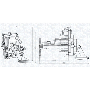 MAGNETI MARELLI Ölpumpe 351516000145 MAGNETI MARELLI Ölpumpe 351516000145