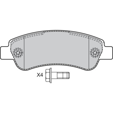 VALEO Bremsbeläge 598892