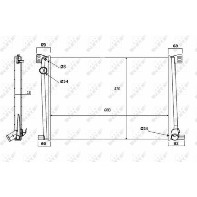 Kühler, Motorkühlung 58472 Kühler, Motorkühlung 58472