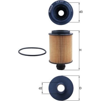 MAHLE Ölfilter OX 559D MAHLE Ölfilter OX 559D