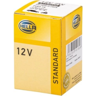 HELLA Glühlampe, Instrumentenbeleuchtung 8GA 007 997-081 STANDARD HELLA Glühlampe, Instrumentenbeleuchtung 8GA 007 997-081 STANDARD