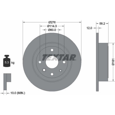 Bremsscheibe Chevrolet T. Epica 06 PRO 92225103
