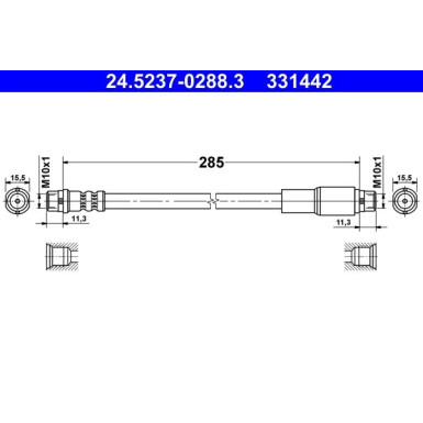 Bremsschlauch 24.5237-0288.3