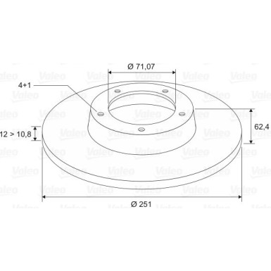 VALEO Bremsscheibe 186569