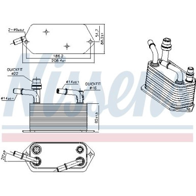 Ölkühler PKW 91283 Ölkühler PKW 91283