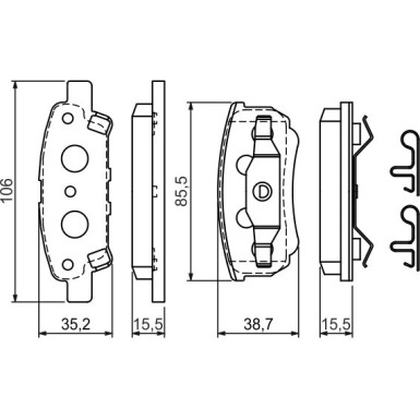 Bremsklötze MITSUBISHI,CITROEN,PEUGEOT 0 986 424 814 Bremsklötze MITSUBISHI,CITROEN,PEUGEOT 0 986 424 814