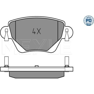Bremsbelagsatz Ford T. Mondeo 00- 1,8-2,5 Ohne Sensor 025 235 5717/PD