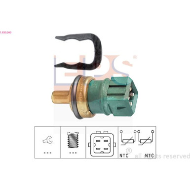 Sensor, Kühlmitteltemperatur 1.830.260 Sensor, Kühlmitteltemperatur 1.830.260
