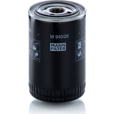 Mann & Hummel Ölfilter PKW LAND ROVER 63-86 W 940/26 Mann & Hummel Ölfilter PKW LAND ROVER 63-86 W 940/26