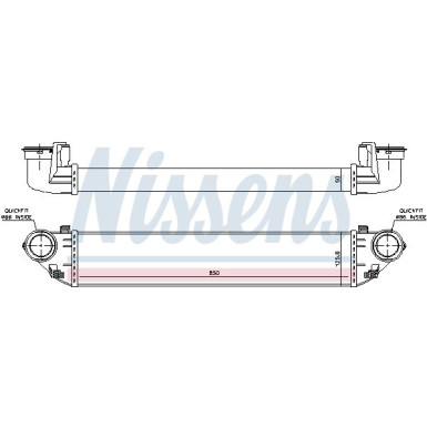 Ladeluftkühler PKW MERCEDES W203 FIRST FIT 96714