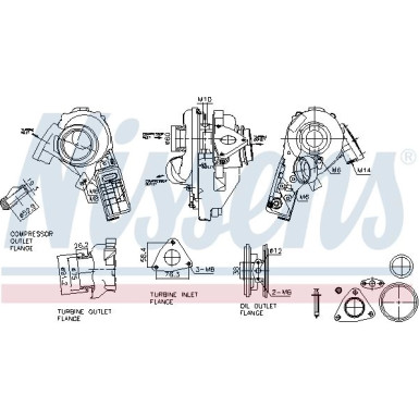 Nissens Turbo MERCEDES C,E-Klasse 02 FACTORY NEW 93520