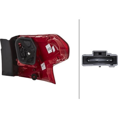 HECKLEUCHTE L HELLA | CITROEN C5 III BREAK 08 | 2SD 354 823-011 HECKLEUCHTE L HELLA | CITROEN C5 III BREAK 08 | 2SD 354 823-011