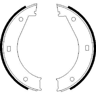 Bremsbacken | BMW 5 Serie,7 Serie,3 Serie,8 Serie,Z 8 | 0 986 487 211
