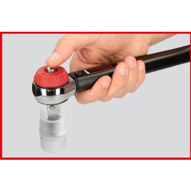 KS TOOLS 1/2"" ERGOTORQUE®Präzisions-Drehmomentschlüssel mit Ratsche und Schwenkrad, 60-320 Nm | 516.1472