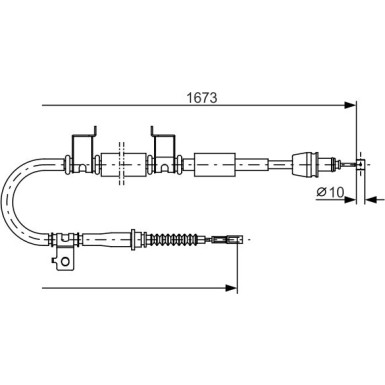 1 987 482 362 Seilzug, Feststellbremse 1 987 482 362 Seilzug, Feststellbremse