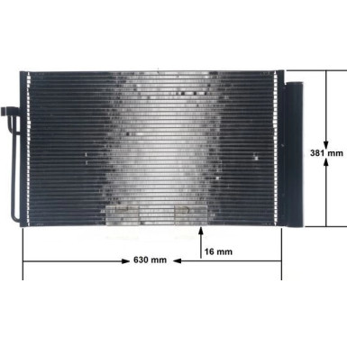 Kondensator, Klimaanlage BEHR AC 345 000S