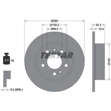 Bremsscheibe Renault T. Espace 96 | 92096300