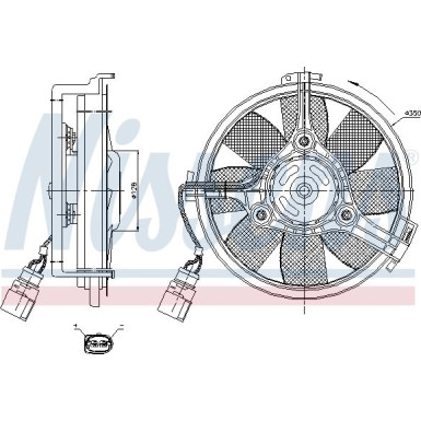 Kühlerlüfter PKW | VW Passat 00-05 | 85547