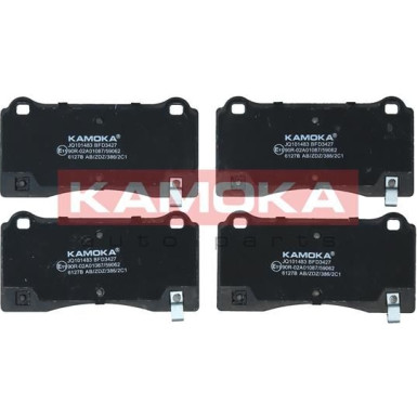 KAMOKA Bremsbelagsatz, Scheibenbremse