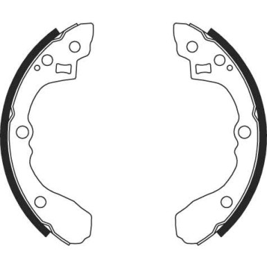 94 461 001 Bremsbacken | KIA Sephia,Shuma 96 | GS8692