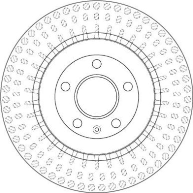 12 481 058 Bremsscheibe HA AUDI A4 08 TRW SINGLE DF6175S
