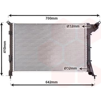 VAN WEZEL Kühler, Motorkühlung VAN WEZEL Kühler, Motorkühlung