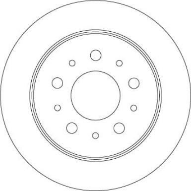 Bremsscheibe Fiat T. Ducato TRW SINGLE DF4481S Bremsscheibe Fiat T. Ducato TRW SINGLE DF4481S