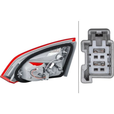 HECKLEUCHTE HELLA | FORD FOCUS KOMBI 10-20 | 2NR 354 828-111 HECKLEUCHTE HELLA | FORD FOCUS KOMBI 10-20 | 2NR 354 828-111