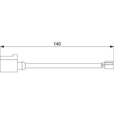 1 987 474 566 Warnkontakt, Bremsbelagverschleiß 1 987 474 566 Warnkontakt, Bremsbelagverschleiß