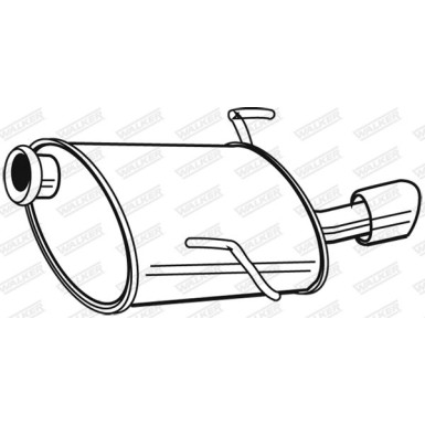 WALKER Endschalldämpfer WALKER Endschalldämpfer