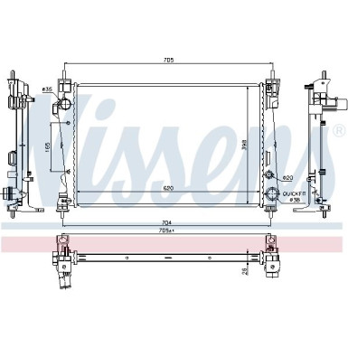 Wasserkühler PKW | ALFA GIULIETTA 2.0D 10 | 60065