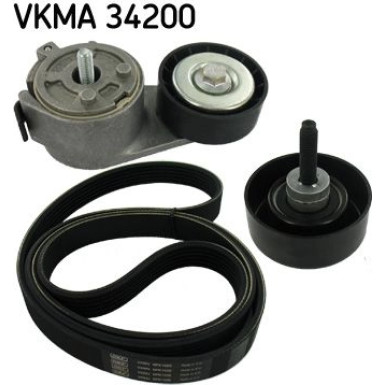 SKF Keilrippenriemensatz VKMA 34200